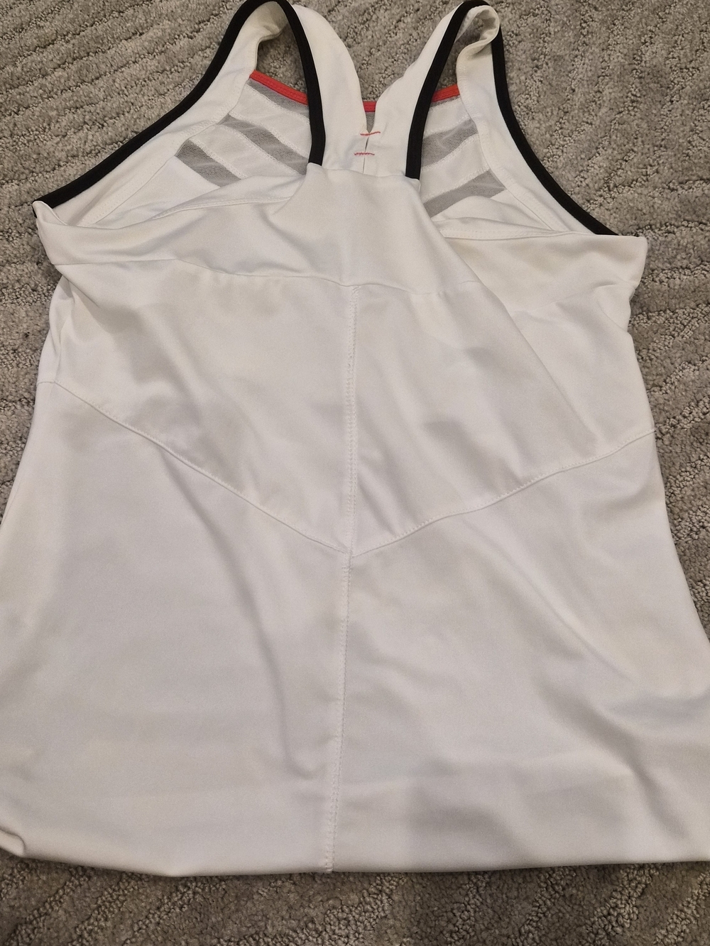 Lucky in Love White Tennis Tank And Skirt with Multicolor Pleated Hem - Small - Picture 10 of 13